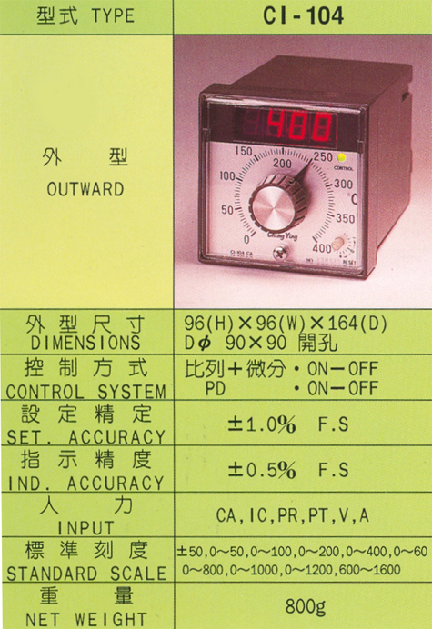 CI-104溫度控制器