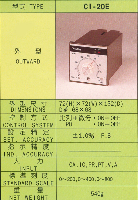 CI-20E溫度控制器