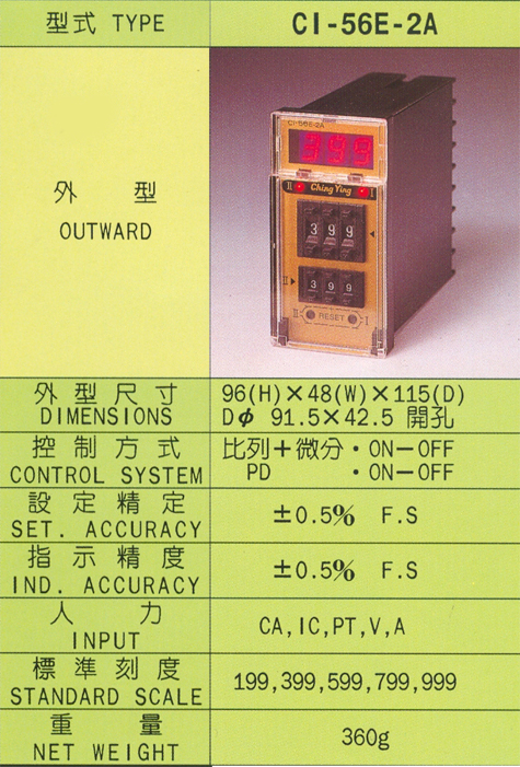 CI-56E-2A溫度控制器
