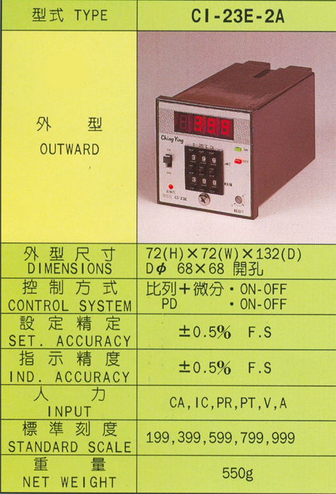 CI-23E-2A溫度控制器